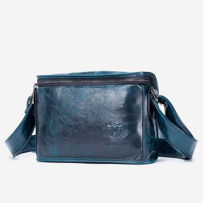Large Capacity Genuine Leather Waterproof Messenger Bag