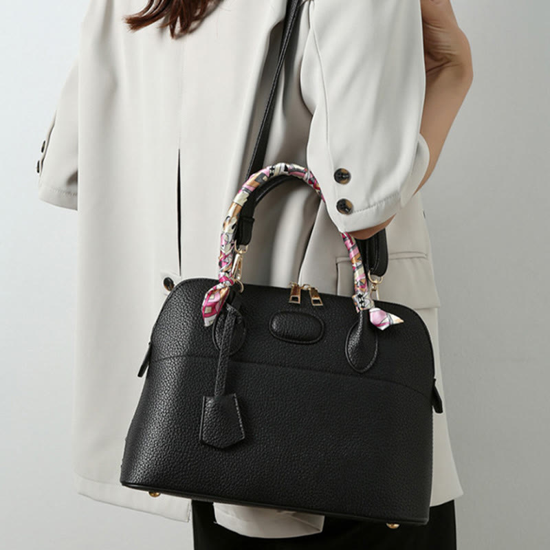 Top-Handle Bag For Women Vintage Thin Silk Scarf Handle