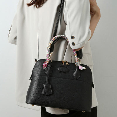 Top-Handle Bag For Women Vintage Thin Silk Scarf Handle