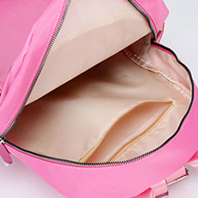Backpack For Daily Use Simple Solid Color Casual Oxford Daypack