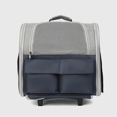 Portable Pet Carrier For Outdoor Large Breathable Oxford Cat Backpack