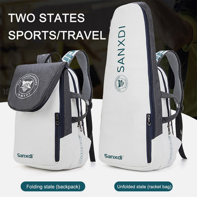 Tennis Racket Bag For Teens Waterproof Multi Functional Folding Backpack
