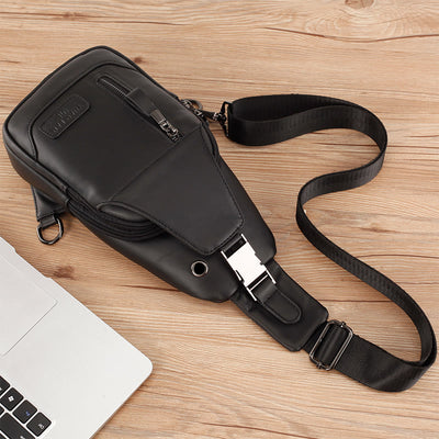 Vintage Genuine Leather Multi-function Sling Bag
