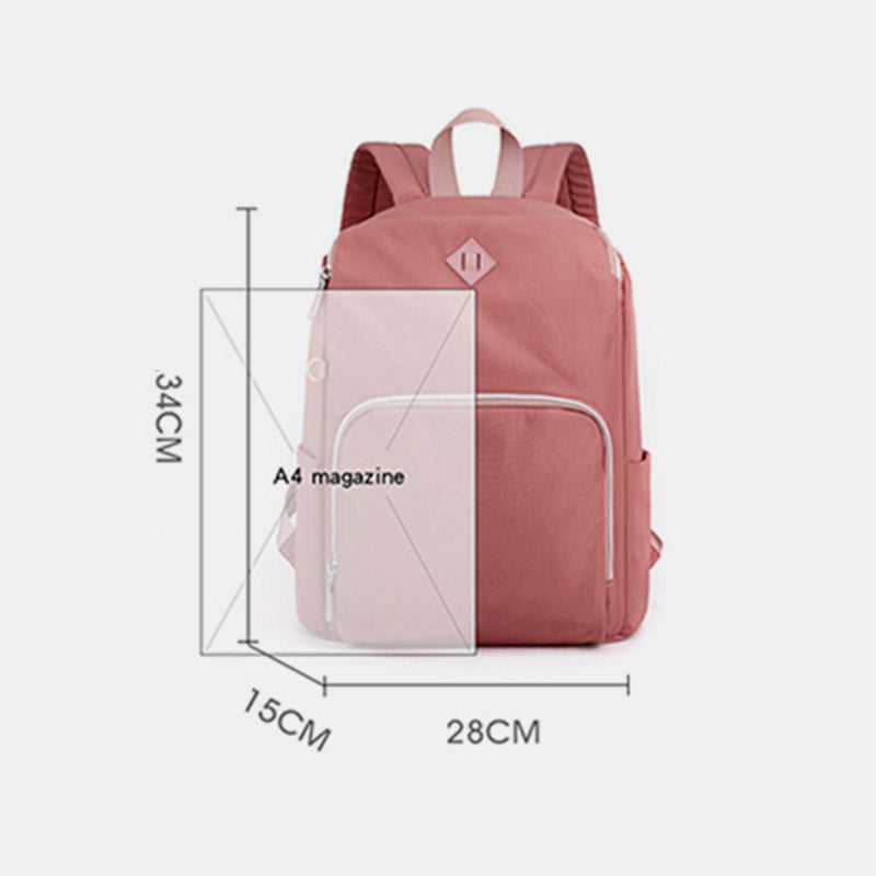 Anti-theft Backpack for Women Lightweight Classic Basic Waterproof Casual Travel Daypack