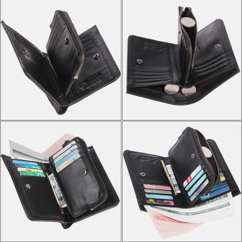 Large Capacity Bifold Retro Wallet