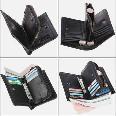 Large Capacity Bifold Retro Wallet