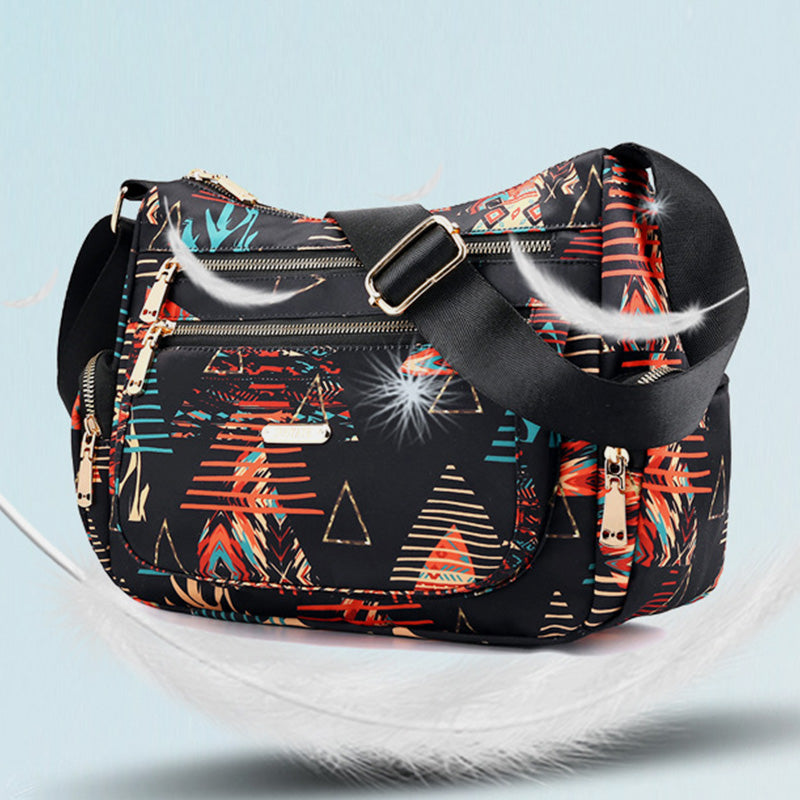 Lightweight Flower Printed Crossbody Bag