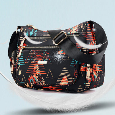 Lightweight Flower Printed Crossbody Bag