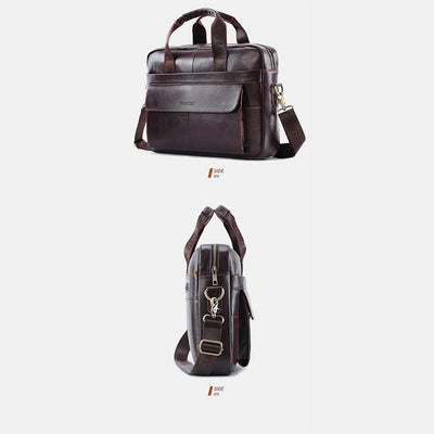 Genuine Leather Vintage Business Messenger Bag