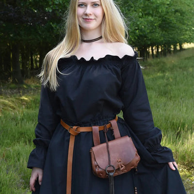 Medieval Leather Bag Pouch Portable Coin Purse Belt Holster Waist Bag