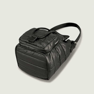Puffer Drawstring Bucket Bag for Women Down Satchel Quilted Shoulder Bag