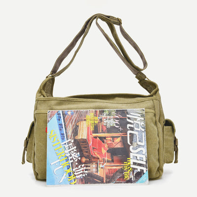 Messenger Bag For Men Vintage Canvas Large Crossbody Kit