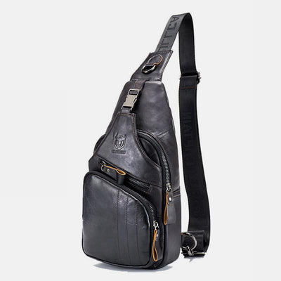 Genuine Leather Vintage Multifunction Sling Bag
