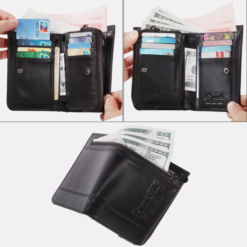 Large Capacity Bifold Retro Wallet