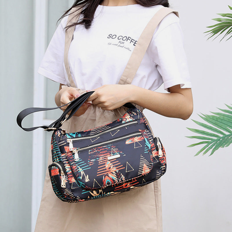 Lightweight Flower Printed Crossbody Bag