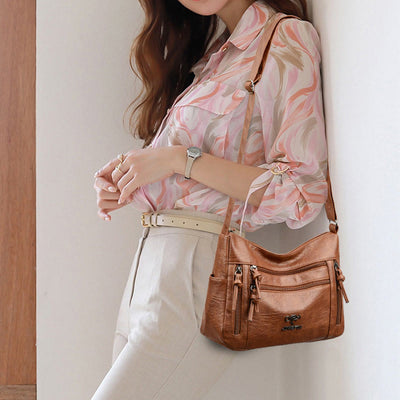 Simple Small Bag For Office Work Multi-Pocket Leisure Crossbody Bag