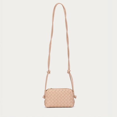 Crossbody Bag For Women Knitted Plaid Pattern Phone Bag