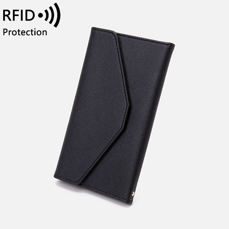 RFID Passport Holder For Travel Ultra Thin Multifunctional Document Bag