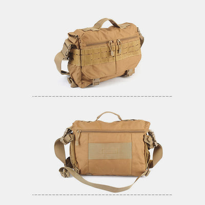 Men's Military Messenger Bag Crossbody Bag Travel Carry Bag with Multi-Slots