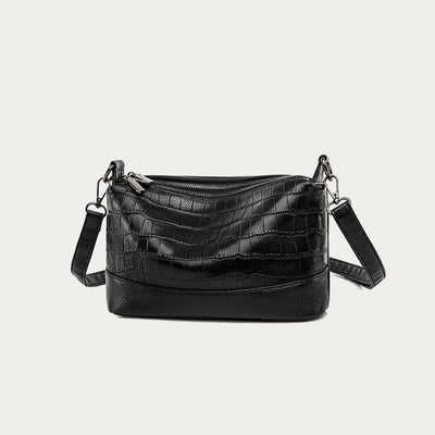 Simple Crossbody Bag For Women Crocodile Print Retro Daily Bag