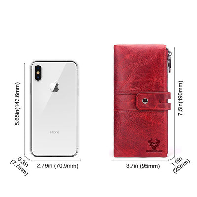 Genuine Leather Large Capacity Wallet