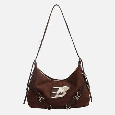 Retro Underarm Bag For Women Adjustable Strap Crossbody Leather Bag