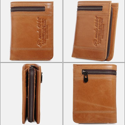 Large Capacity Bifold Retro Wallet