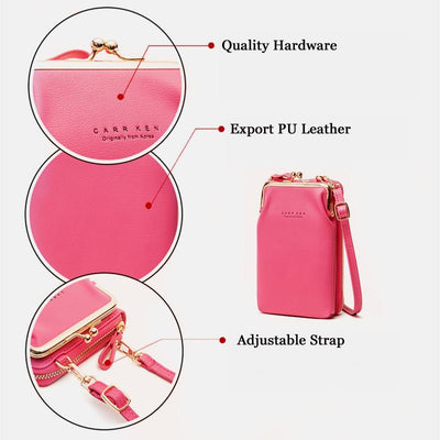 Large Capacity Kiss-Lock Wallet Crossbody Phone Bag (BUY 1 GET 1 FREE)