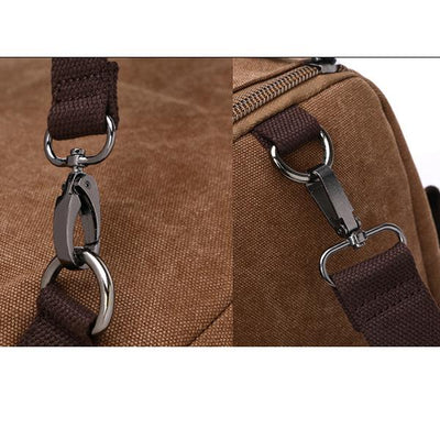 Unisex Multifunctional Retro Canvas Travel Backpack
