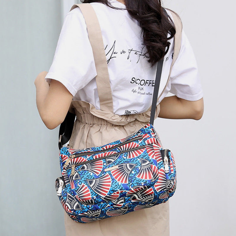 Lightweight Flower Printed Crossbody Bag