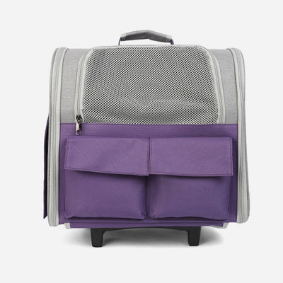 Portable Pet Carrier For Outdoor Large Breathable Oxford Cat Backpack