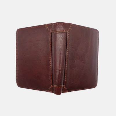 Men's Genuine Leather RFID Blocking Front Pocket Wallet Card Holder