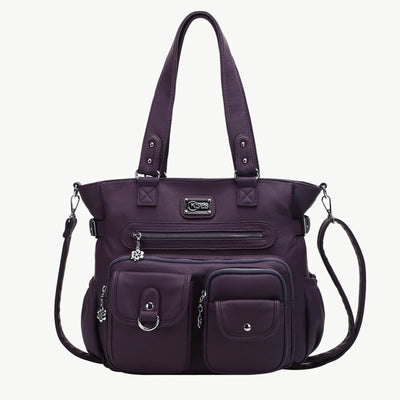 Women Large Underarm Tote Multiple Pockets Two Use Crossbody Bag