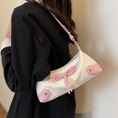 Shoulder Bag For Women Light Color Vegan Leather Daily Purse