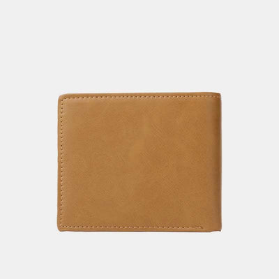 Personalized Engraved Mens Wallet Trifold Leather Wallet Card Holder