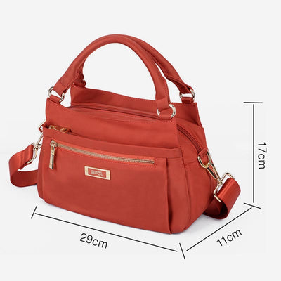 Multi Pocket Oxford Tote Handbag Travel Purse Crossbody Bucket Bag