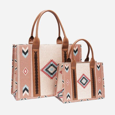 Vintage Linen Cotton Handbag For Women Bohemian Crossbody Tote