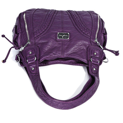 Women's Solid Color Hobo Bag