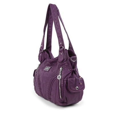 Women's Solid Color Hobo Bag