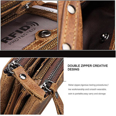 Men's Genuine Leather RFID Wallet