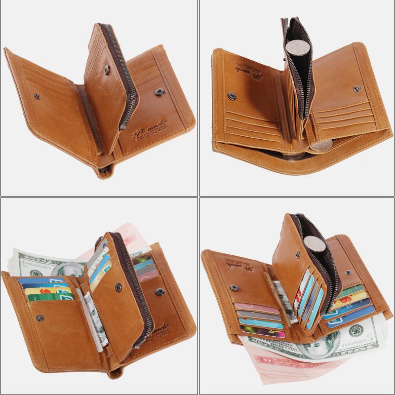 Large Capacity Bifold Retro Wallet