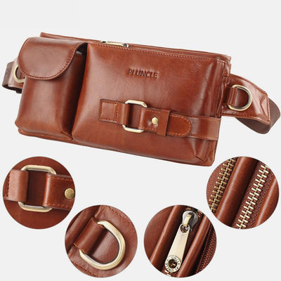 Vintage Multi-Carry Genuine Leather Sling Bag
