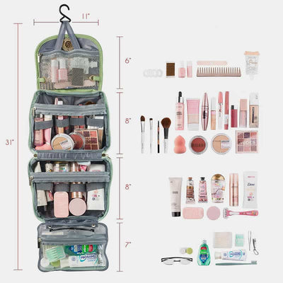 Toiletry Bag Travel Bag with Hanging Hook Waterproof Makeup Costmetic Bag