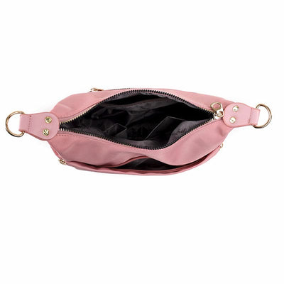 Crossbody Bag for Women Pink Lightweight Multi-Pocket Casual Shopping Handbag