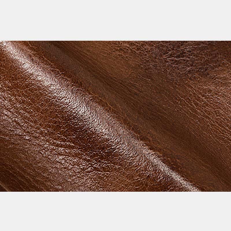 RFID Blocking Cowhide Leather Wallet Retro Roomy Front Pocket Wallet