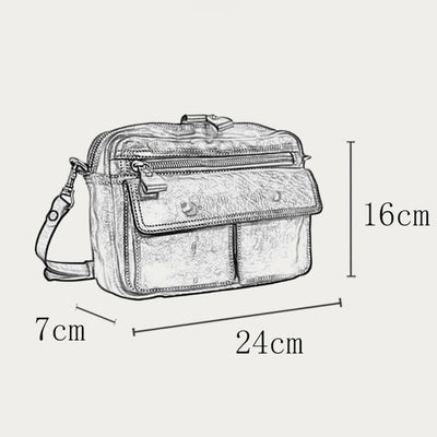 Handmade Crossbody Bag For Women Multi Pocket Fashion Daily Bag