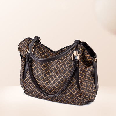 Leather Hobo Bag Large Capacity Tote Handbag Multifuntion Shoulder Purses