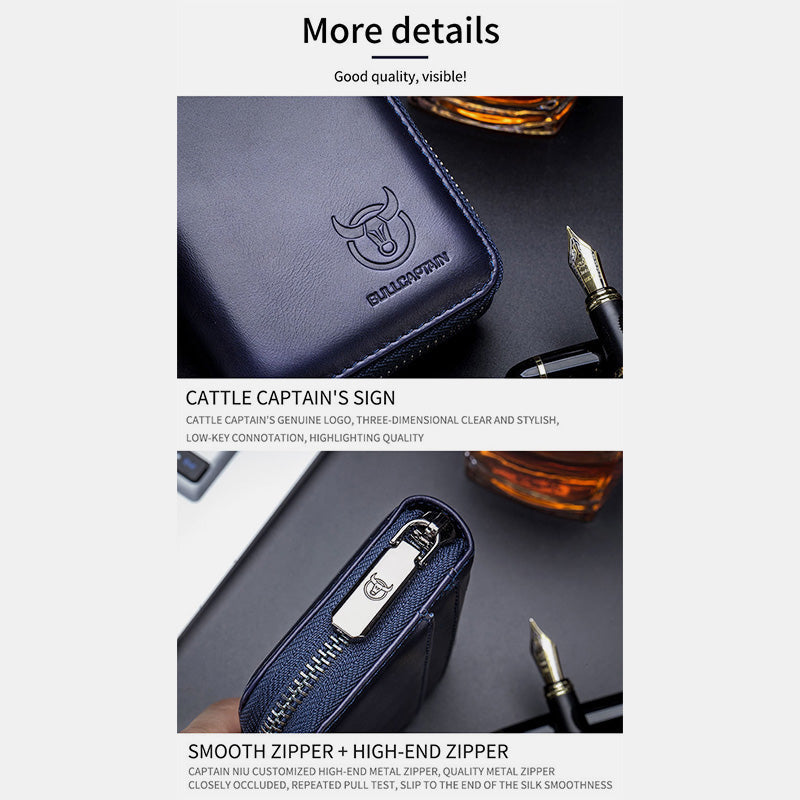 Real Leather Multifunctional Card Holder