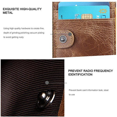 Men's Genuine Leather RFID Wallet