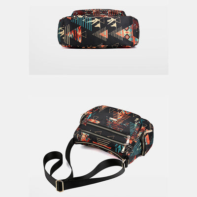 Lightweight Flower Printed Crossbody Bag